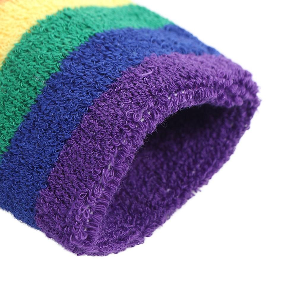 Elastische Sport-Schweißbänder Bunte Fitness-Handgelenkstütze Sport-Armband Sportzubehör