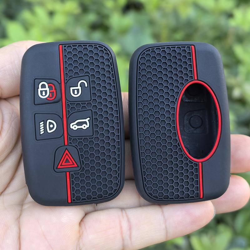 New Silicone Car Key Case Cover For Land Rover Range Rover Sport Velar Evoque Freelander2 Discovery Jaguar Xf Xj Xjl Xe
