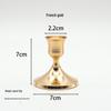 European Retro Luxury Candle Holder, Creative Nordic Iron Art Trumpet Bell Design