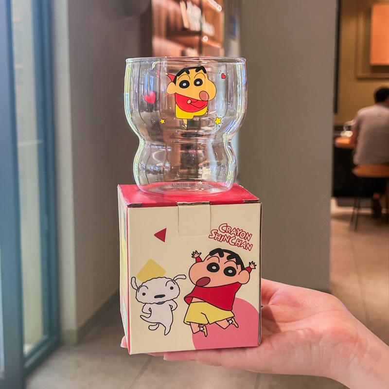 

Genuine Crayon Xiaoxin Large Capacity Glass Household Juice Drink Cup High Value Drinking Cup Household Beer Cup 401-500ml