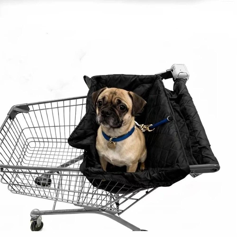 Portable Pet Stroller Cushion Cover Waterproof Shopping Cart Pet Cover Supermarket