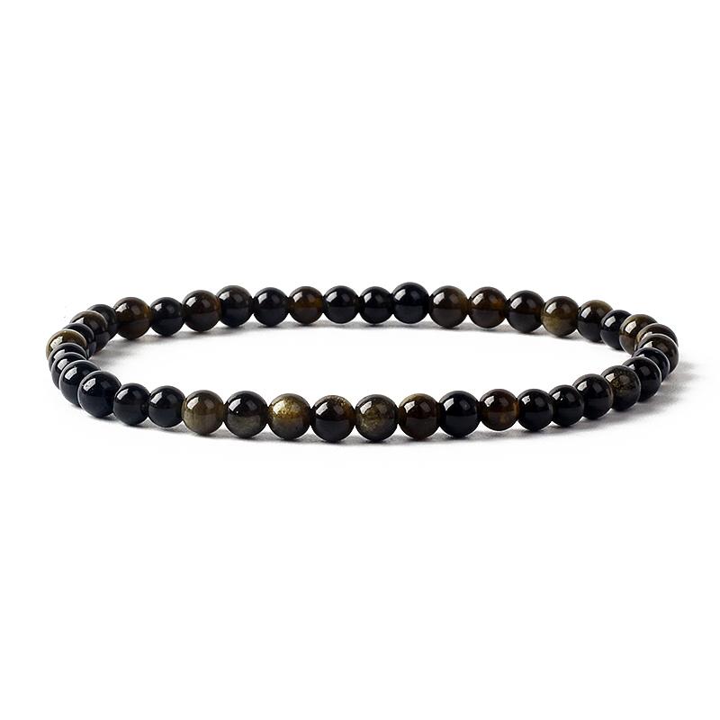 4MM Reiki Amethyst Aquamarines Stretch Bracelets for Women Chakra Natural Stone Beaded Bracelet Men Quartz Agate Jewelry Pulsera