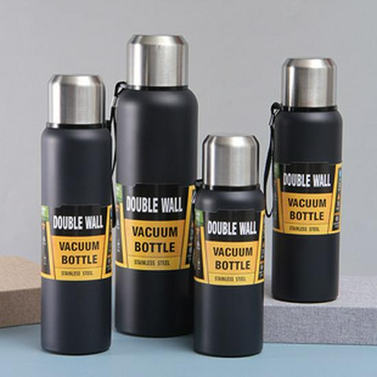 316 Stainless Steel Insulated Cup, Large Capacity Fitness Water Bottle, Outdoor Sports Straw Cup for Men