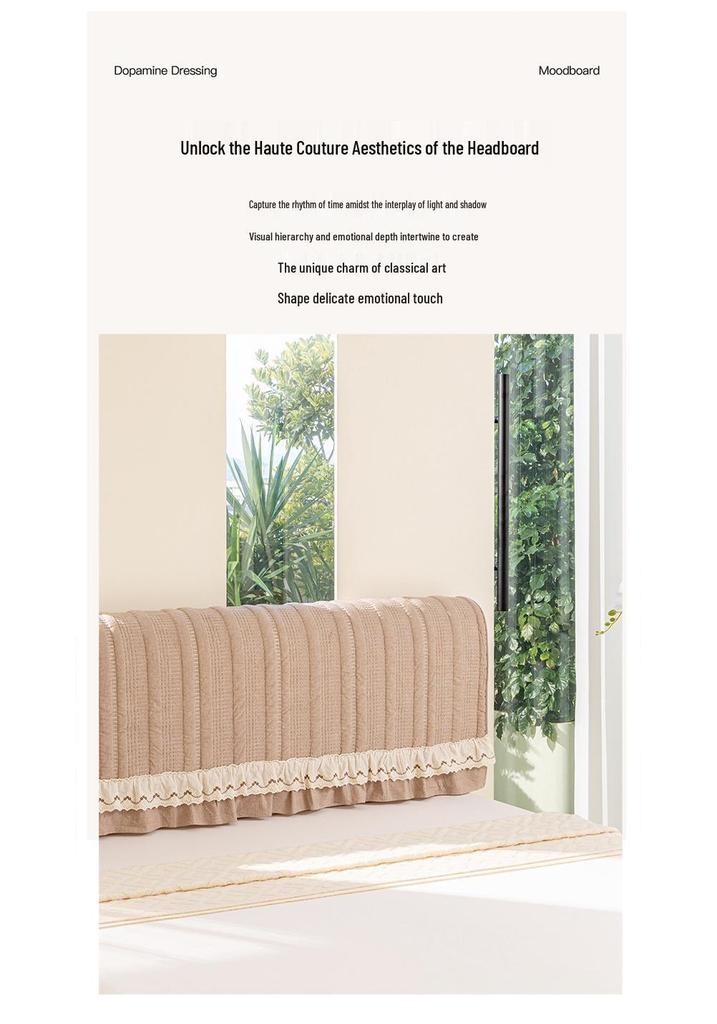 New Style All-Season Cotton-Linen Bedside Skirt Cover - Non-Slip, Luxurious & Light