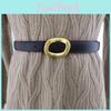 Trendy Womens Leather Waist Belt With Polished Leather And Snap Fastener For Daily Use