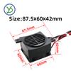 12V 24V 48V 110V 220V PTC Heater With Fan 50W~400W Insulated Ceramic Thermostatic Fan Heater Pet Insulation Incubator PTC Heater