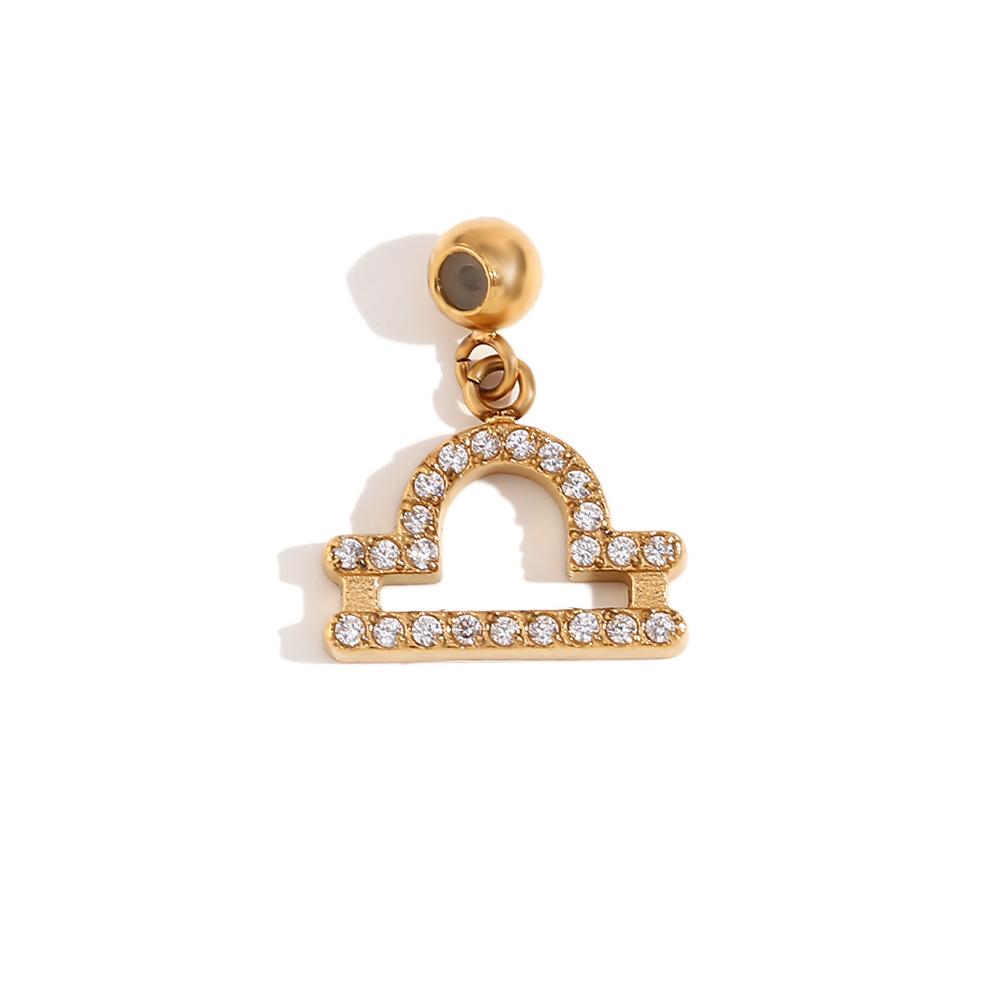 

MamacitaSlay Classic Sparking Zodiac charms diy charms for jewelry making Necklace bracelet charms stainless steel charms