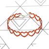 Vintage Black Velvet Hollow Heart Choker, Original Design Clavicle Neck Jewelry