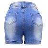 Summer High-waisted Belted Denim Shorts Women's Sexy A Word Package Hip Slim Thin Shorts
