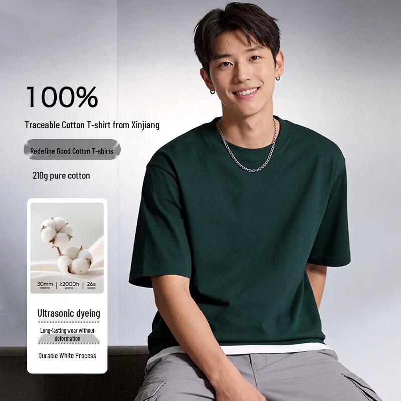 

Unisex 100% Xinjiang Cotton Short Sleeve T-Shirt 3XL