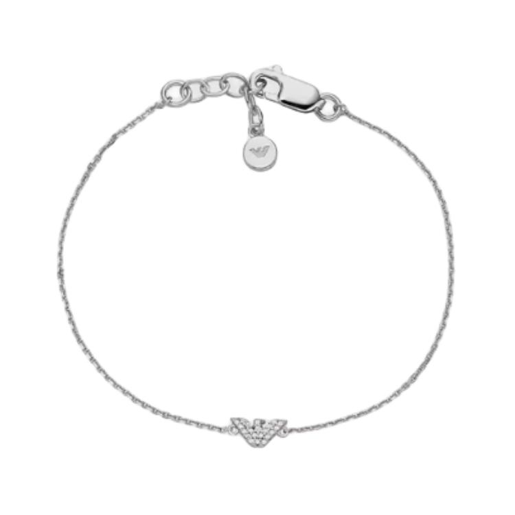 Emporio Armani Logo Silver Bracelet Women bracelets EG3480040 F,Silver
