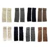 Womens Lolitas Knit Long Socks Leg Warmers Harajuku Boot Socks Winter Warm Ankle Heap Socks Fashion Leg Socks Streetwear