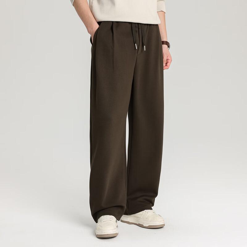 Firstview Pantalon décontracté à jambes larges et coupe décontractée pour homme