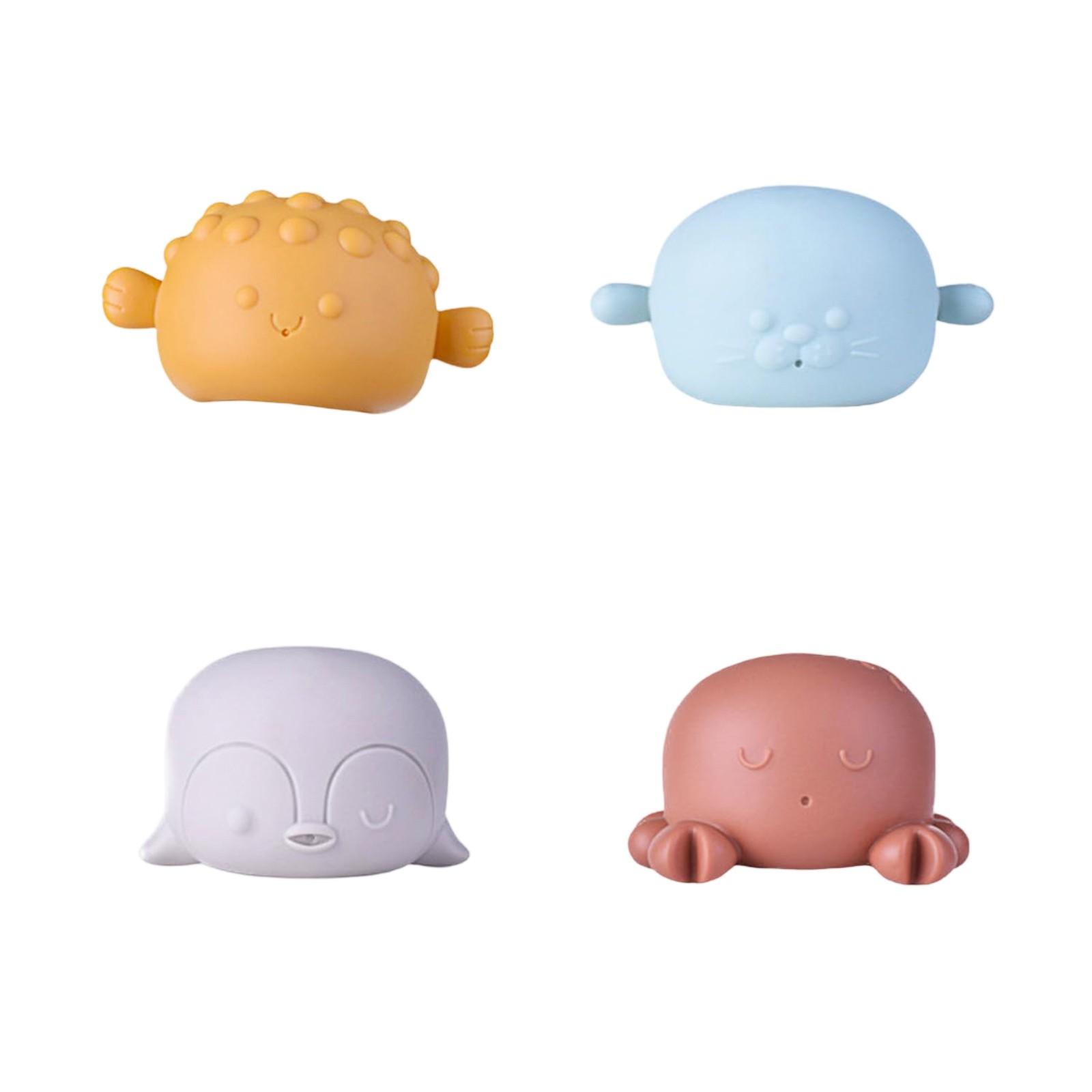 

Детская мягкая гелевая игрушка для ванны в виде животного, складывающегося в водный спрей, плавающая игрушка для ванной комнаты One Size