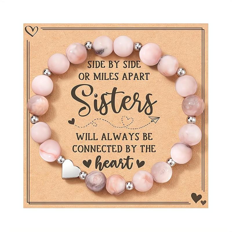 JYL TS Bracelet Ladies Elastic  Heart Charm Festival Gift Attracts Love & Joy