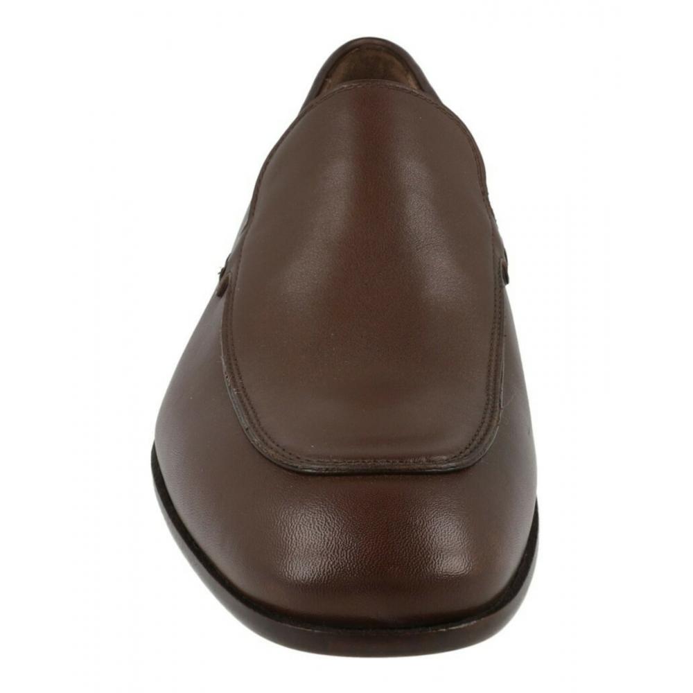 Salvatore Ferragamo Medium Brown Leather Loafers Ridley
