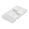 Richell TOTONO Kitchen Drawer Organizer Tray, Wide Cutlery Stand, White, Made In Japan, Dishwasher Safe, Stackable, Easy To Use, Convenient,