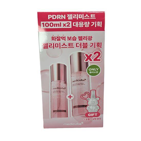 Medicube PDRN Pink Collagen Glow Jelly Mist Hydrating Radiance Facial Mist Set 100ml x2