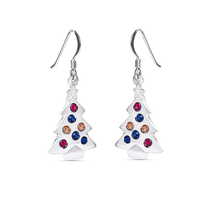 

Cao Shi Women s Colorful Christmas Tree Earrings: Festive and Stylish Holiday Jewelry