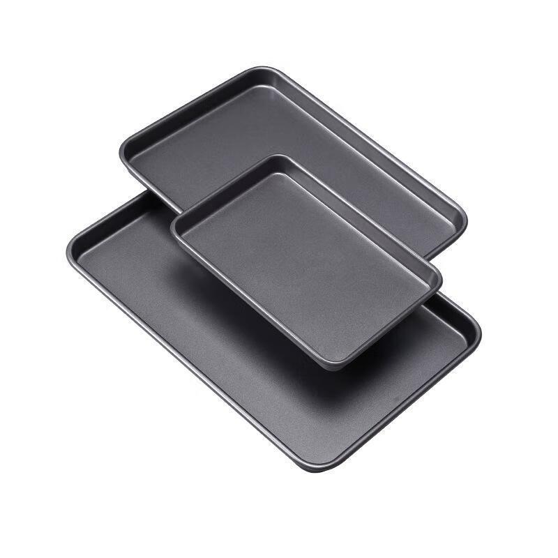 HANDUNYOU 13-inch Rectangular Carbon Steel Baking Pan