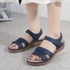 Fashion Women Sandals Summer Hook Loop Casual Open Toe Wedges Soft Bottom Breathable Shoes Streetwear Comfy Sweat Daily Sandal