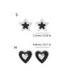 Fashion Heart/Star Studs Earrings Fashion Ears Pin Ear Studs Statement Earring Creative Ears Jewelry for Woman Girl