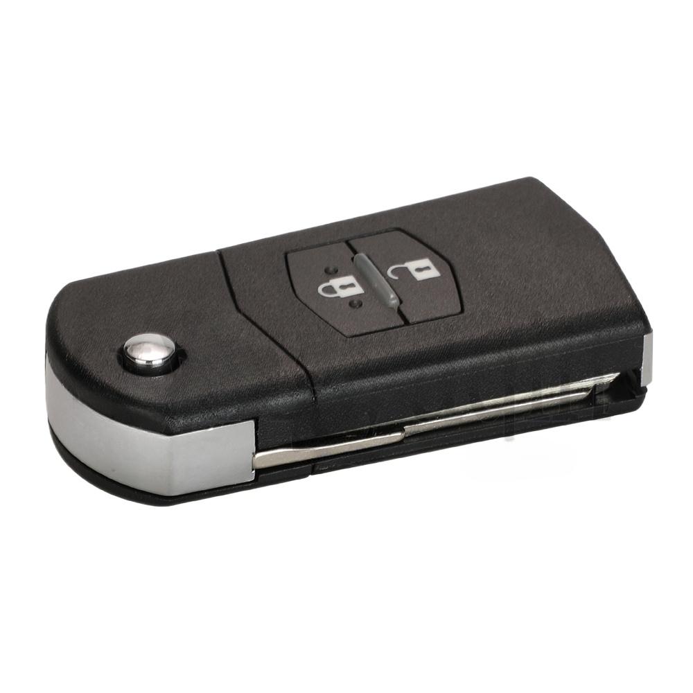 Kluczyk składany z pilotem 433MHz Rozrusznik samochodowy ID63-80bit Dla Mazda 2 3 5 6 Mitsubishi system SKE126-01 SKE126-A1 3/2 Przyciski