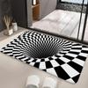3D Vortex Illusion Carpet Fun Children's Room Bedroom Decoration Balcony Non Slip Mat Living Room Welcome Rug Home Decoration