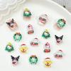60 New Mini Cute Mixed Christmas Cartoon Animal Series Resin Flat Back Diy Nail Decoration Accessories Holiday Gift A135