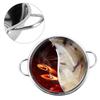 Doppelter geteilter Hot Pot Home Hotpot Küche Edelstahl Kompatibler Topf