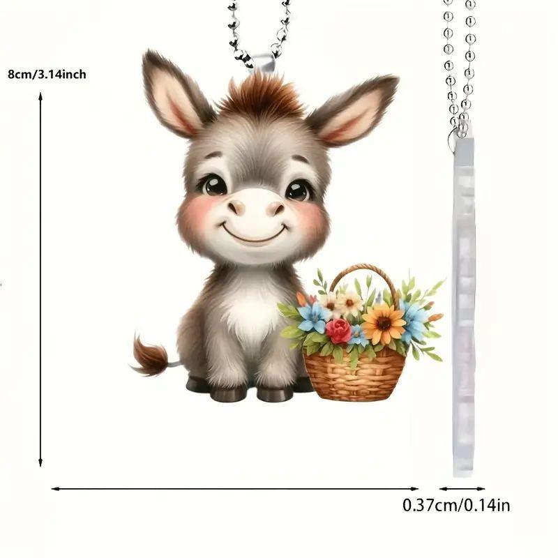 

Корова Мультяшный Очаровательный Акриловый Подвеска для Машины Очаровательное Украшение для Рождественской Елки Для Дома