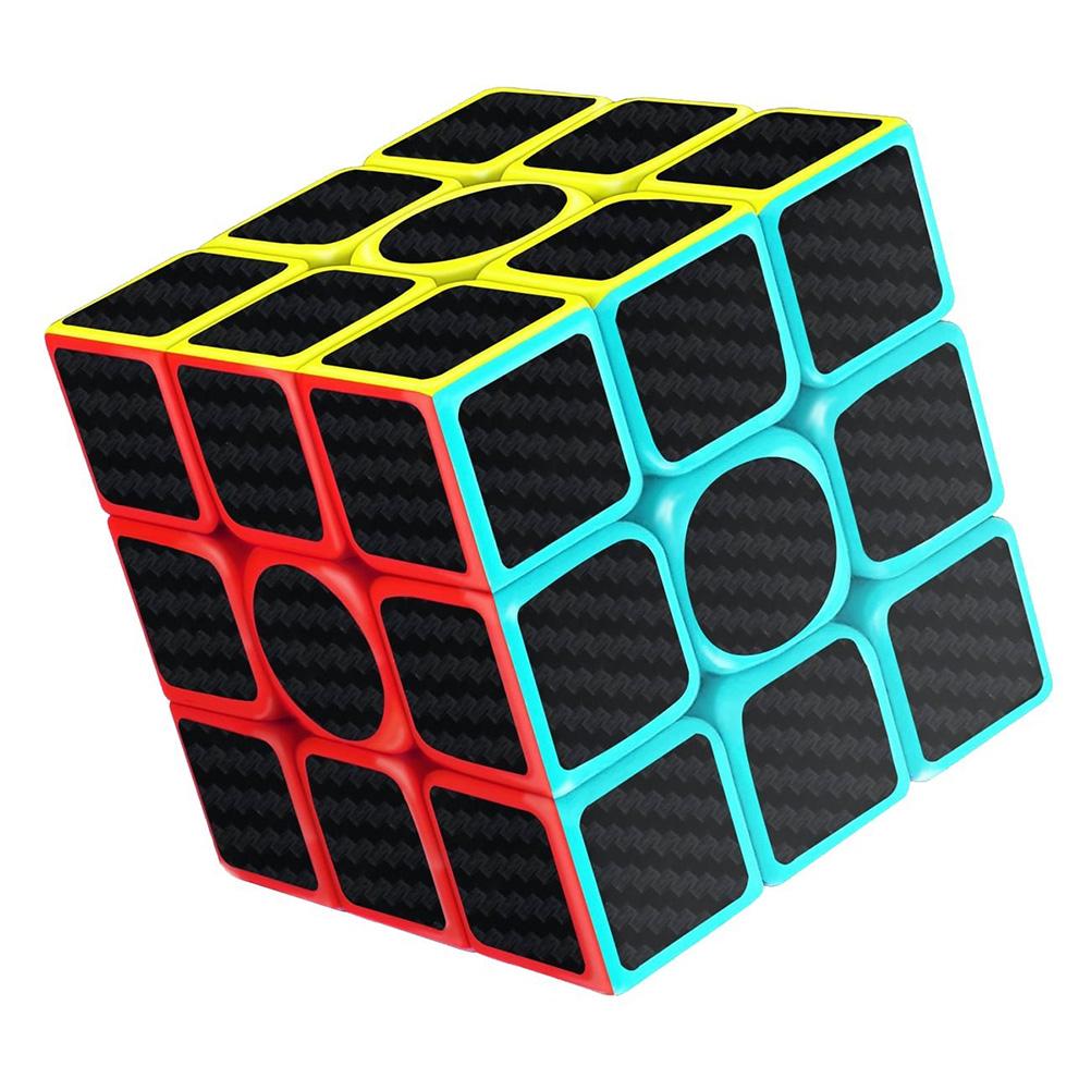 

Куб Speed ​​Cube 3x3x3 Наклейка з вуглецевого волокна Speed ​​Cube чорний