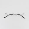 SBKA TxT2-C02 Rimless Glasses Square Silver Frame