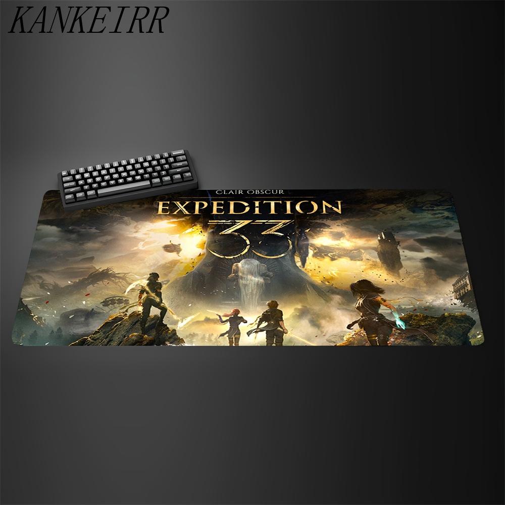 Spiel Clair Obscur Expedition Mauspads HD-Druck Computer-Gamer Verriegelungskante Rutschfestes Mauspads XXL Tastatur PC Schreibtischunterlage