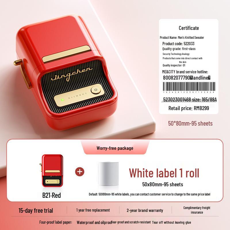 Germany 2026 Handheld Bluetooth Thermal Label Printer for Price Tags and Barcodes