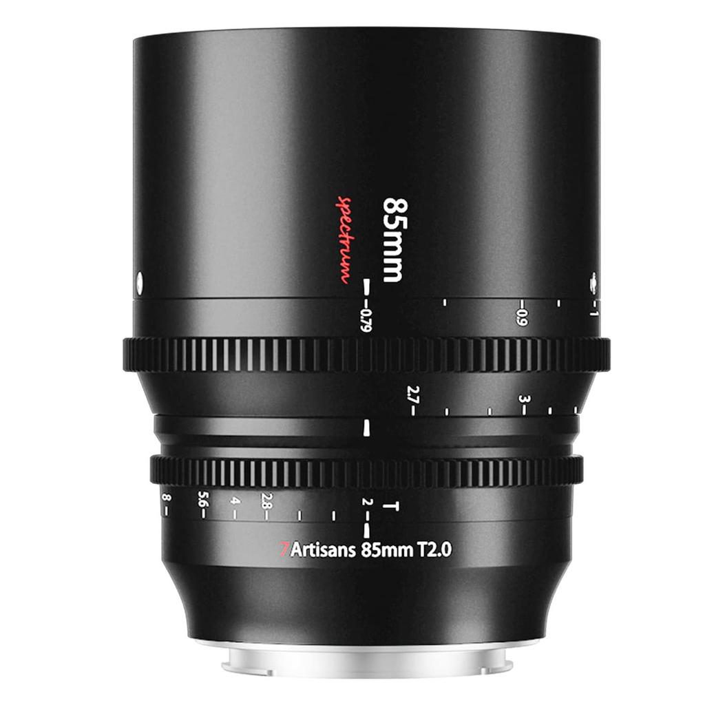 7artisans 85mm T2.0 Полнокадровая беззеркальная камера Кинообъектив Совместим для Nikon Z-Mount Sony E-Mount Canon RF-Mount L-Mount