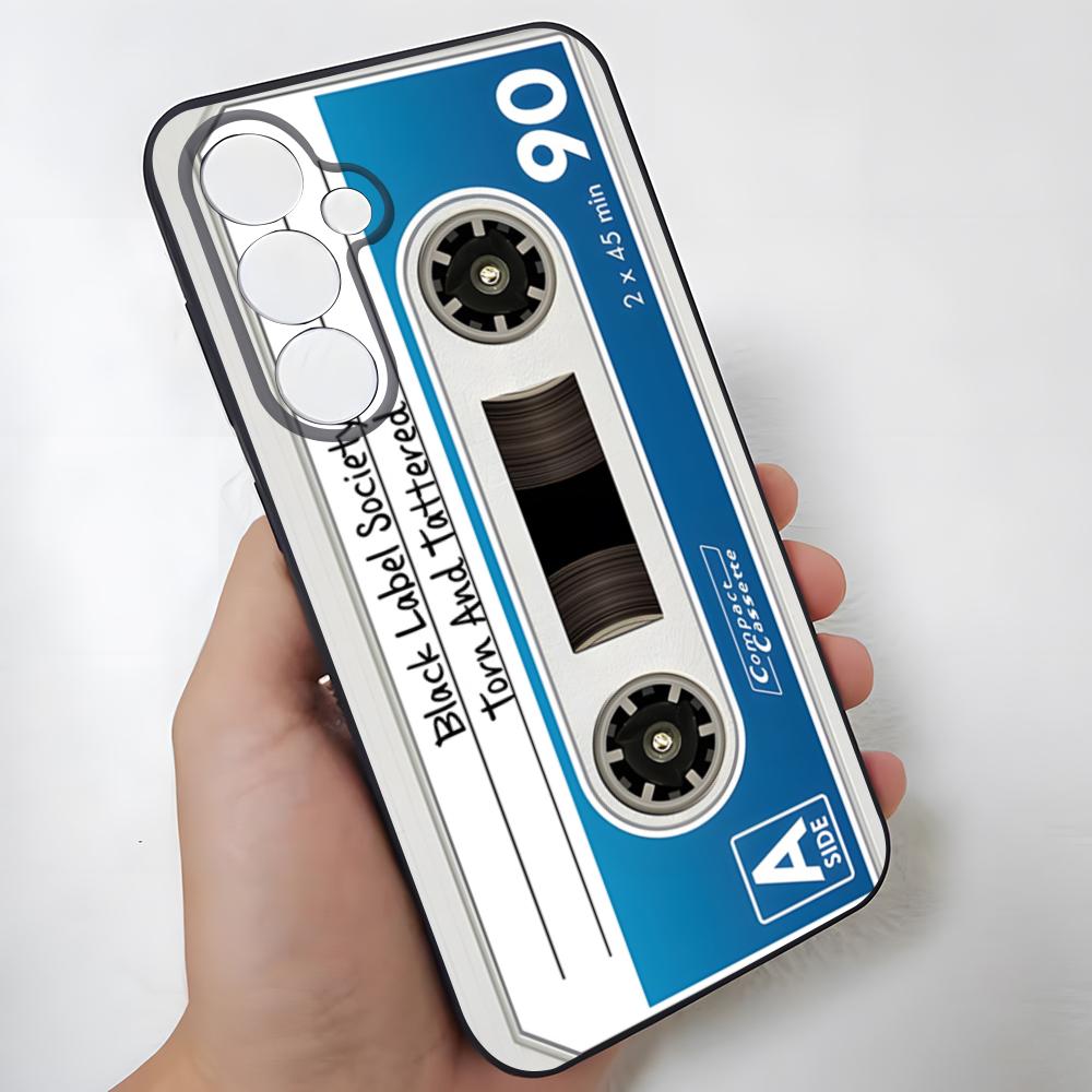 Retro Magnetic Radio Tape Cassette Phone Case For Samsung S26 Ultra S25 Edge Ultra S23 S22 S21 S20 Ultra Plus S24 Fe Glass Cover