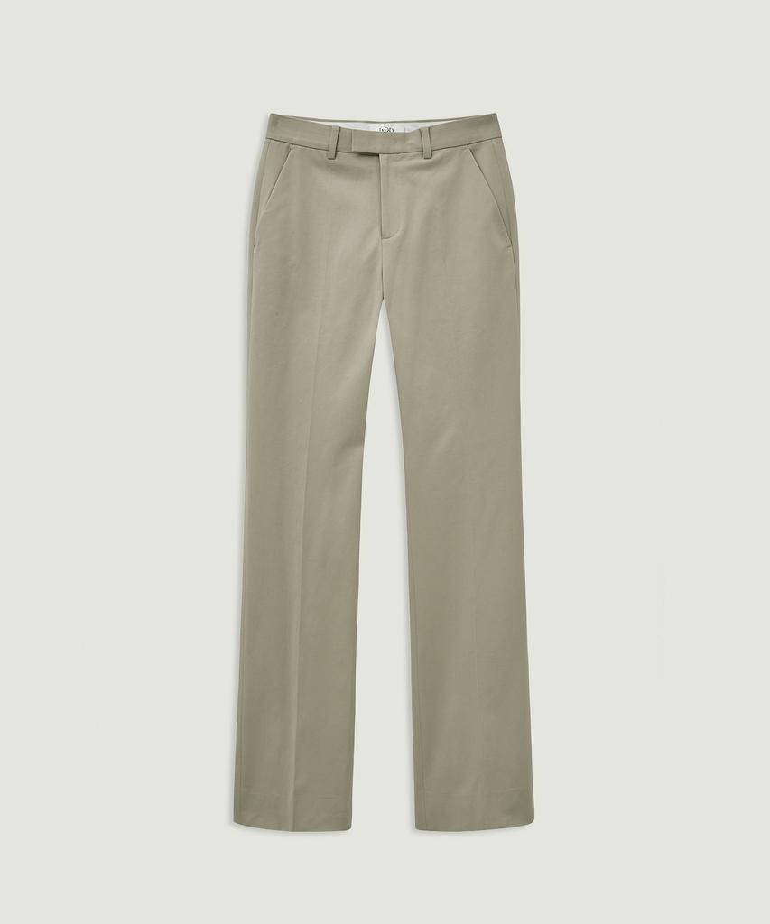 LMOOD Lay Flare Cotton Slacks Beige