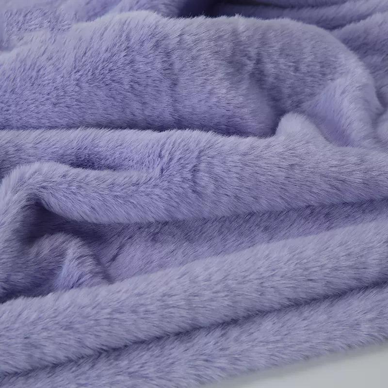 50x50cm 8mm Lila Imitation Otter Kaninchenfell Kurzer Plüschstoff Herstellen DIY Plüschtiere Stoff-Display-Hintergrund Schal Kissen