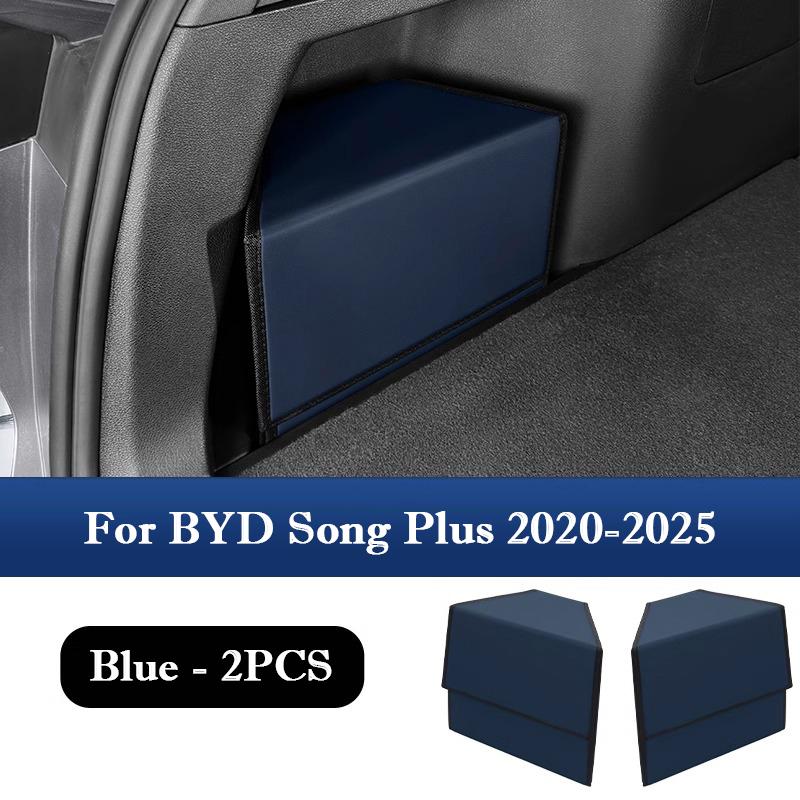 For BYD Song Plus 2020-2025 Car Back Trunk Storage Box Two Both Side Multipurpose Organizer Box Compartment Auto Accessories