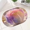 Diatomaceous Earth Floor Mat Colorful Cabbage 3D Realistic Pattern Rug Non-Slip Absorbent Carpet for Bedroom Entrance Kitchen Bathroom