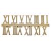 Stick On Clock Numbers Roman Numerals 10Mm Art Craft Dial Sticking Gold 1 Set