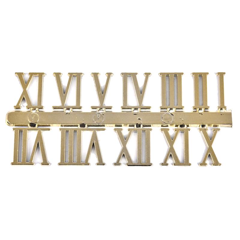 Stick On Clock Numbers Roman Numerals 10Mm Art Craft Dial Sticking Gold 1 Set
