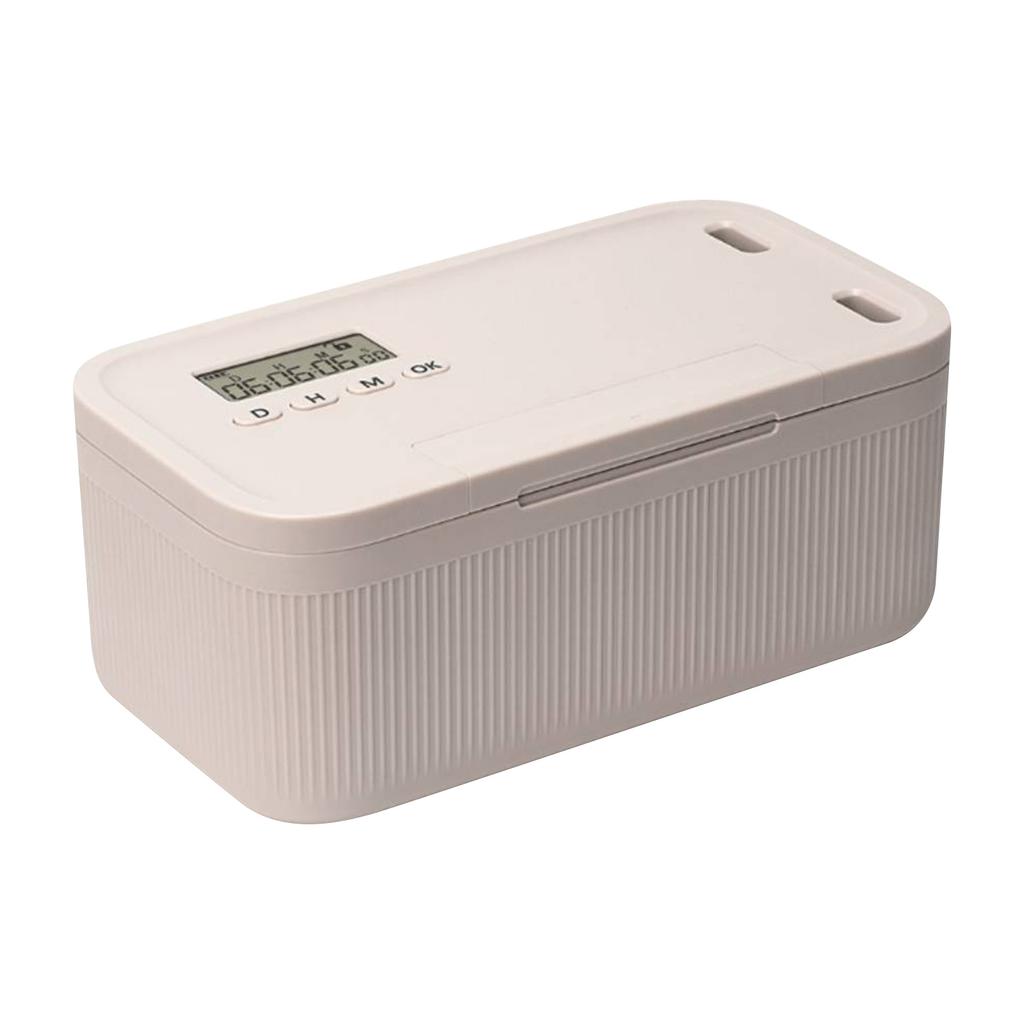 Timer Lock Box Electronic Multipurpose Lockable Storage Box with Combination Lock and Digital Timer Safe Storage Organizer