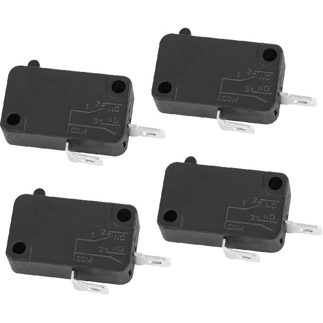 KW7-0 Micro Switch, Replacement for Air Fryer XL, Power XL, Vortex, Microswitches for Microwave Oven & Induction Cooker - Normally Open, 16A
