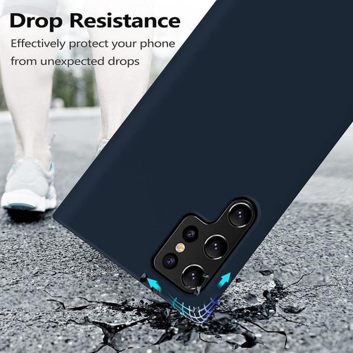 Coque - BOOLING - pour Samsung Galaxy S22 Ultra - Souple - Résistante aux rayures - Chic - avec 2 Verres Trempés