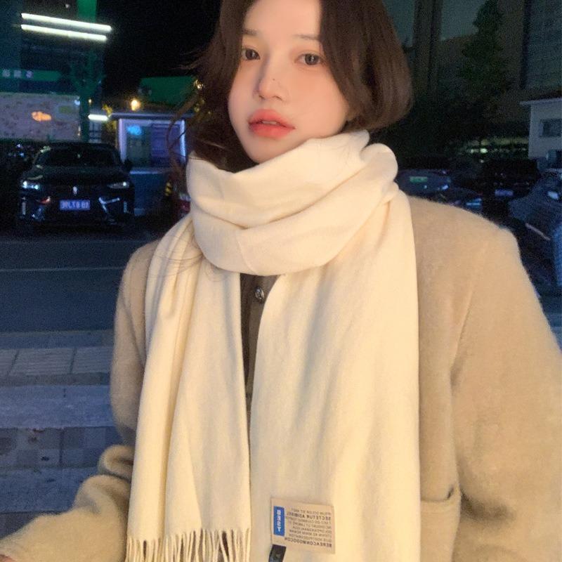 New scarf women's winter versatile shawl imitation cashmere warm high-end couple scarf