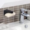 Kitchen Bathroom Suction Soap Holder Wall Mount ABS Black 7.5cm x 4.5cm x 4.3cm