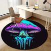 1pc Colorful Mushroom Design Home Office Outdoor Round Carpet Gift Decorative Rug MatRA1525