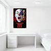 Pennywise Příběh IT Vintage plechová cedule Hororový film Nástěnná dekorace pro pánský pokoj Bar Kavárna Domácí dekorace